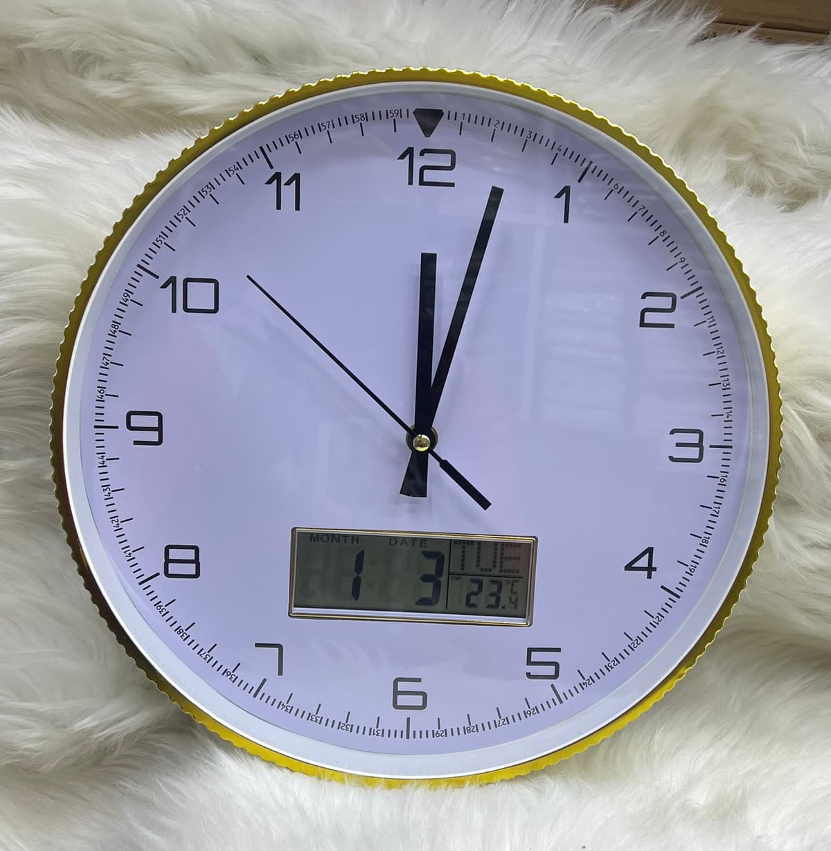 Modern Digital Display Wall Clock