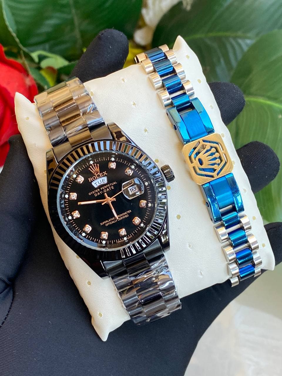 Rolex x Bracelet Watch Set